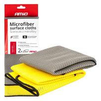 Microfiber cloth for removing insects and hard dirt 2 pcs. 40x40 cm 280g AMIO-03977