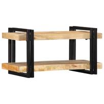 Półka Ścienna 70X33X35 Cm Lite Drewno Surowe Mango