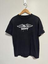 Vintage 90s Adio Black Skateboarding Winged Logo T Shirt USA Made Size Medium Unisex T-Shirt S