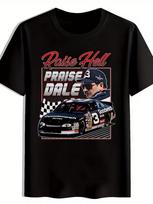 Raise Hell Praise Dale Racing Graphic Men'S T-Shirt - Black Casual Crew Neck Tee Unisex T-Shirt XXXXL