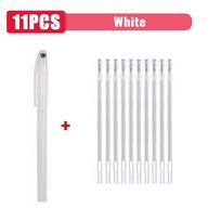 10PCS Water-Soluble Disappearing Pen Stitch Marker Draw Grid On Fabric Embroidery Temporary Erasable Marking Refills Sewing Tool