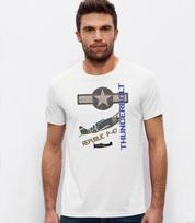 Creative Design US Air Force P47 Thunderbolt Fighter TShirt 100 Cotton ONeck Short Sleeve Summer Casual Unisexs Tshirt S