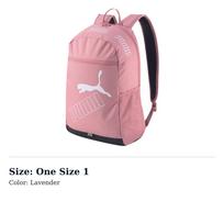 PUMA Fabric Backpack Regular Womens Pink Purple 07729503 One Size 1