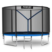 8ft/252cm Garden Trampoline with Outdoor Net and Ladder Neo-Sport
