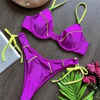 Naujas Seksualus Bikini su kaušeliais, braziliško stiliaus, su dirželiais, moteriškas maudymosi kostiumėlis, moteriški maudymosi drabužiai, dviejų dalių bikini rinkinys, maudymosi kostiumėlis S