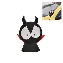 1 vnt. raudoni marškinėliai Devil Antenna Topper Eva Dekoratyviniai automobilių rutuliukai juodi