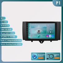Hizpo Carplay 4G Android 13 Automobilinis radijas Smart Fortwo 2011-2015 Multimedijos vaizdo grotuvas GPS 2din Automagnetola Išmanusis ekranas WIFI Bluetooth RDS FM P1 4Core 1G 32G AI