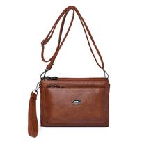 Krepšys ant peties Moteriška rankinė Daugiadėžė mobiliojo telefono krepšys Piniginė Crossbody Krepšys ruda