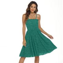 Bohemian Polka Dot Tube Top Mini Dress for Women Extra Large