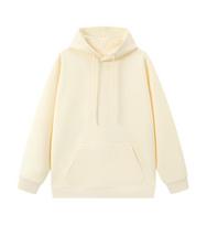 Hooded Cotton Sweatshirt, 320g Unisex Drop Shoulder Casual, Solid Color, Autumn/Winter S