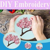 Full Range Of Embroidered Cross- Embroidered Fabrics With Floral Kits