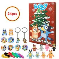 Bluey Bingo Advent Calendar Blind Box Cartoon Cute Anime Figure Toys Children Christmas Countdown Xmas Gifts