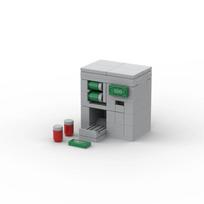 City Series MOC Scenes Street Vending machine View Gashapon machine Decoration DIY Building Blocks Education Kids Toys