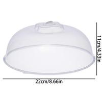 22/29CM Microwave Splatter Cover Lid With Steam Vent Fresh Keeping Kitchen Stackable Sealing Disk Cover Plate Bowl Cover Plastic