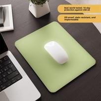 Premium Leather Mouse Pad, Desk Mat, Office Desktop Protector, Leather Dorm Room Laptop Keyboard Mat 21*25cm