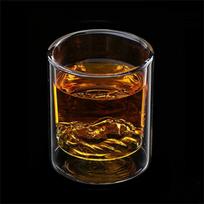 Creative Lion Head Bottom Double Wall Glass Mug Whiskey Glass Spirits Liquor Cocktail Beer Glass Water Cup Bar Drinkware 250ML