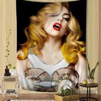 Lady Gaga Singer Hanging Bohemian Tapestry Cheap Hippie Wall Hanging Bohemian Wall Tapestries Mandala Wall Hanging Home Decor 74x94cm(29x37in)