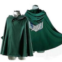 Anime Attack On Titan Cloak Shingeki No Kyojin Scouting Legion Aren / Levi Capes Cosplay Costume S