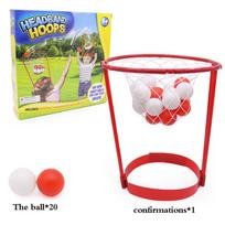 Head Hoop Basketball For Kids Adults Carnival Game Adjustable Basket Net Headband Party Birthday Family Indoor Outdoor Game Set