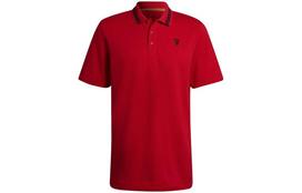 Adidas Manchester United Polo Shirts Men's Red Polo Collar Moderate Straight Fit H56686 S