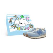 New Balance NB 574 Abrasion Resistant Low top Running Shoes Women's Blue WL574RCF(Team652-NBBOX) 36.5 B-Width