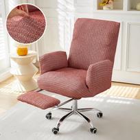 Stretch Elastic Office Computer Backrest Chair Cover Universal All-inclusive Lifting Swivel Recliner Cover With Ottoman Cover S