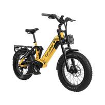 Elektrinis dviratis suaugusiems Cyrusher Kommoda Pro 250W variklis 52V 20AH baterija 20  riebios padangos elektrinis dviratis oranžinė