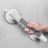 1Pc Home Safety Grab Bar, Suitable For The Elderly, No Drilling Required, Non-Slip Suction Cup Handle, Reusable, Suitable For Ceramic Tiles, Glass 1Pc gray