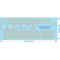 NSWR 35-class Steam Loco Pinstripes Decals-HO(1/87) Water Decal - Waterslide, 1/87