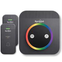 Wireless doorbell 2M01-G06-GY 2T1R Black