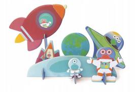 2D/3D puzzles and space scenarios for kids