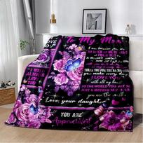 To My Sister Fleece Blanket Love Gift Dear SisterThrow Blanket The Gift Of Love To Family Size: 75*100cm, Weight: 230 GSM