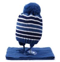 proman, hat and scarf, 2 fur pompoms