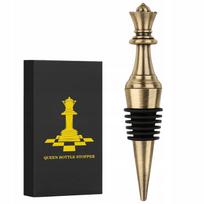 Chess King Wine Stopper, Dark Silver, Perfect Gift