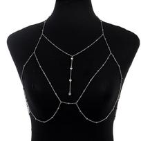 Body Jewelry Sexy Chest Chain Bikini Belly Chains For Women Cross Waist Chains Female Body Suit Girl Fashion Beach Simple Luxury A2