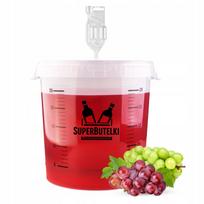 Rinkinys - 1x 30 L fermentacijos indas su skaidriu dangčiu + 1x sandariklis plastikiniam fermentacijos vamzdeliui su kamščiu + 1x plastikinis fermentacijos vamzdelis