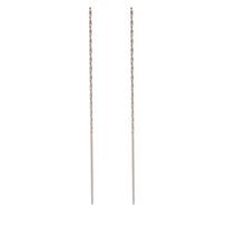 2pcs 3mm Diameter Auger Drill Bit 160mm Length Straight Shank Drill Bit  For Hardened Metal 2x160mm(0.08x6.30in)
