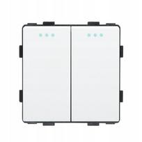 Light switch 2P mechanical insert white RTX SH