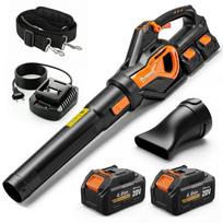 20V Cordless Battery Leaf Blower with 2×4.0Ah Batteries & Charger, Turbo Boost, Blowing Speed up to 162.7 km/h 102 x 22 x 16 cm