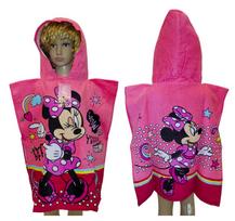MINNIE MOUSE CHILDREN'S HOODED PONCHO TOWEL