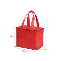 Custom Insulated Picnic & Delivery Bag for Camping and Outdoor Use Red 21*14*17cm