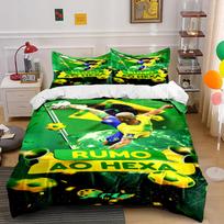 Soccer Theme Bedding Set Rumo Ao Hexa Bedding set (1 duvet cover, 2 pillowcases, duvet not included) 135x200cm
