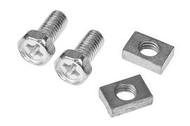 Tec battery clamp screws, M5x13 mm, with 10x7 mm nuts, set