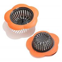 2 Pcs Plastic Sink Strainer Kitchen Easy Clean Sink Drain Filter Basket Pouring Strainer Drain Filter Shower Sink Drains Cover (as the picture,113mm)