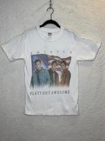 Rascal Flatts America T-Shirt White Flatt Out Awesome Small S Concert Unisex T-Shirt L