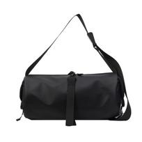 Oxford Cloth Messenger Bag Cylindrical Bag Shoulder Bag Fashion Nylon Crossbody Bag  Hiking S