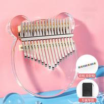 Hluru Kalimba 17 21 Keys Thumb Piano Crystal Acrylic Kalimba 17 21 Key Finger Piano For Beginners And Child Keyboard Instrument white