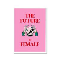 Mergaitė Įkvepiantis Meilės Paveikslas Sienos Dailė Plakatai Ir Spaudiniai Retro Feminizmo Drobės Tapyba Estetiškas Rožinis Svetainės Namų Dekoras 21cm×30cm NoFrame pink