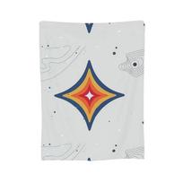 Starfield žaidimų stalo antklodė Minkšta šilta flanelinė antklodė patalynė lovai Svetainės piknikas Kelionių namų sofa 75x100cm 30x40in white