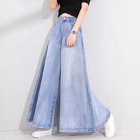 Wide Leg Jeans Women Korean High Waist Baggy Mom Jeans Streetwear Pant Pants Y2k Clothes Womens Width 34